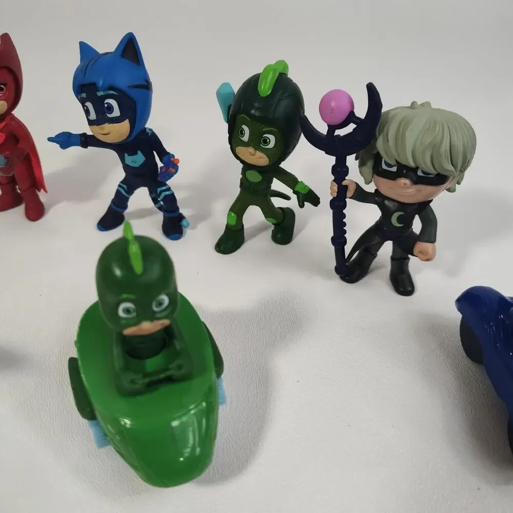 PJ Masks Toy Lot 9 Action Figures Catboy Owlette‎ Gekko Romeo Luna Kids